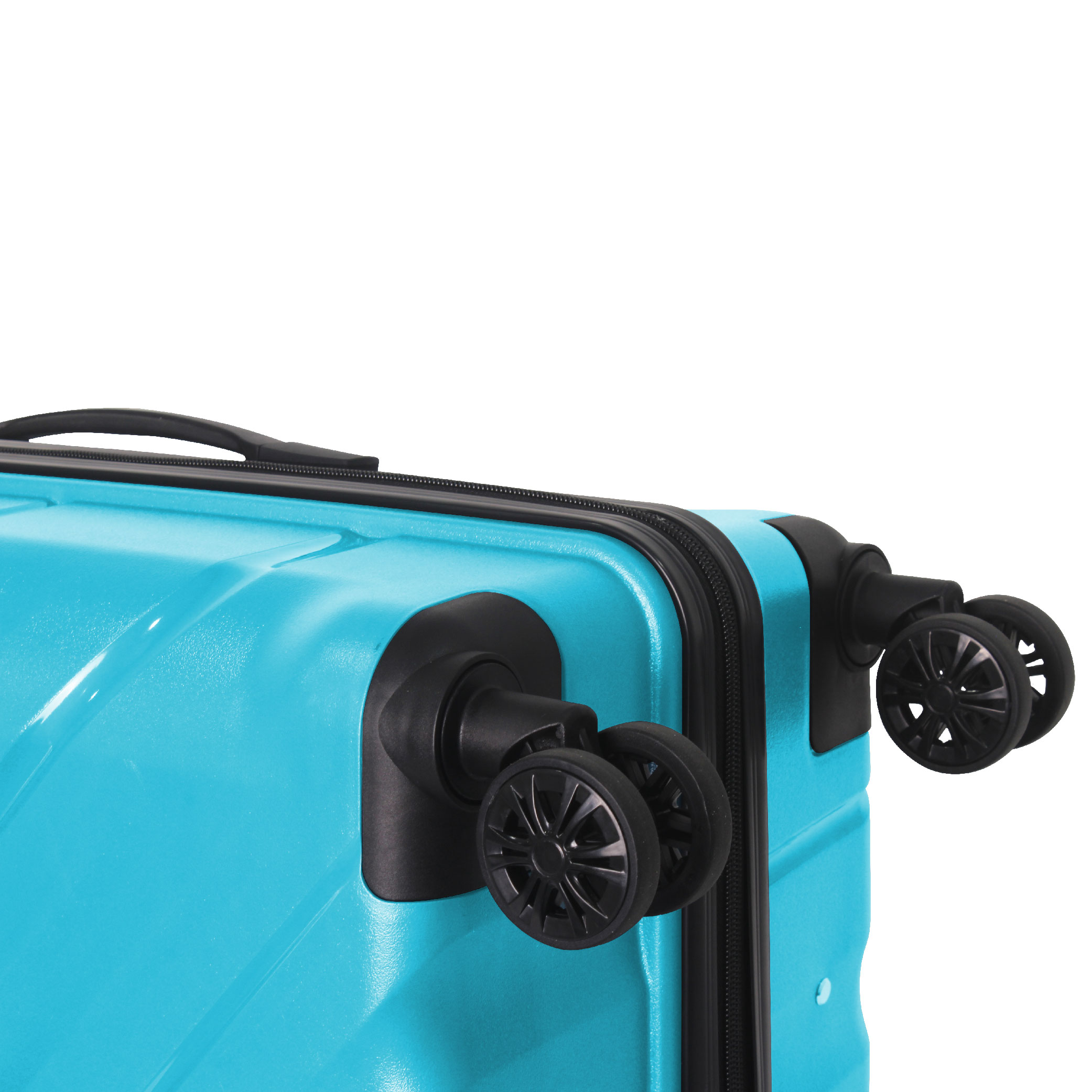 3-Piece Luggage Sets (20", 24", 28"), Suitcase With Wheels, Hardside Suitcase With Four Spinner Wheels And Scratch-Resistant Surface, Peacock Blue
_voghion.com